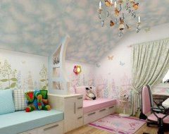 Дитяча кімната для різностатевих дітей