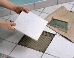 Деякі способи відремонтувати керамічну плитку