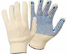 Хлопчатобумажные рабочие перчатки